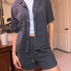 Stars Above Dark Gray Loungewear Set